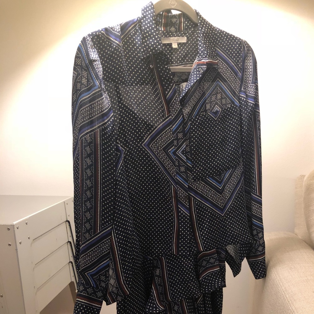 10 Crosby Derek Lam Two In One Dress / Shirt Combo